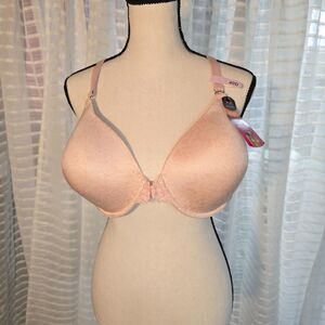NWT Maidenform Pink Racerback Front Closure Smoothing Back & Sides 40D